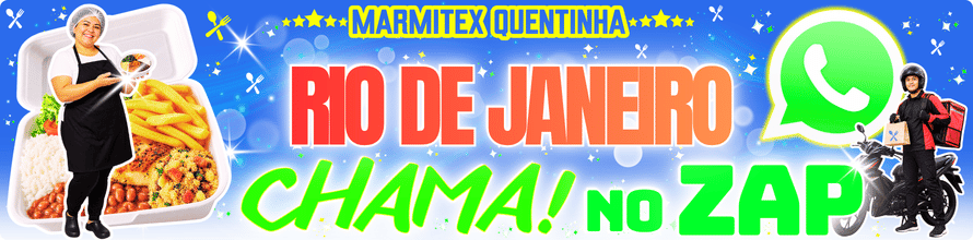 marmitex perto no Rio de Janeiro com delivery e pedido por whatsapp